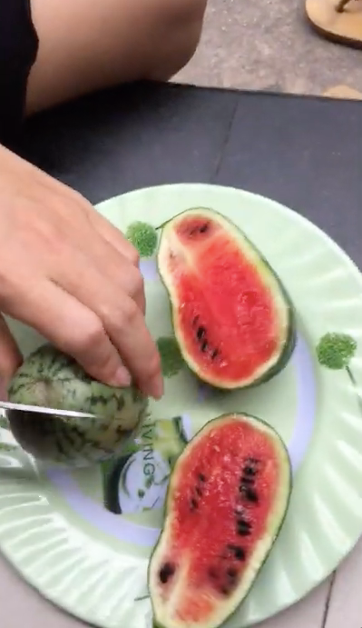 Đúng là nhỏ mà có võ, không thể trông mặt mà bắt hình dong với những trái dưa hấu mini.