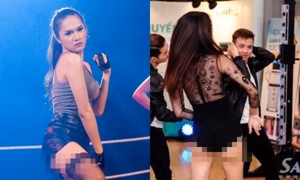 Tuy nhiên, Hoa hậu Chuyển giới Quốc tế cũng từng bị mất điểm vì những chiếc quần ngắn phản cảm. Thiết kế ngắn đã làm Hương Giang bị lộ vòng 3 hớ hênh, thiếu tinh tế.