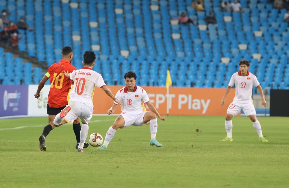 Thang U23 Dong Timor tren cham 11m, U23 Viet Nam thang tien chung ket-Hinh-5