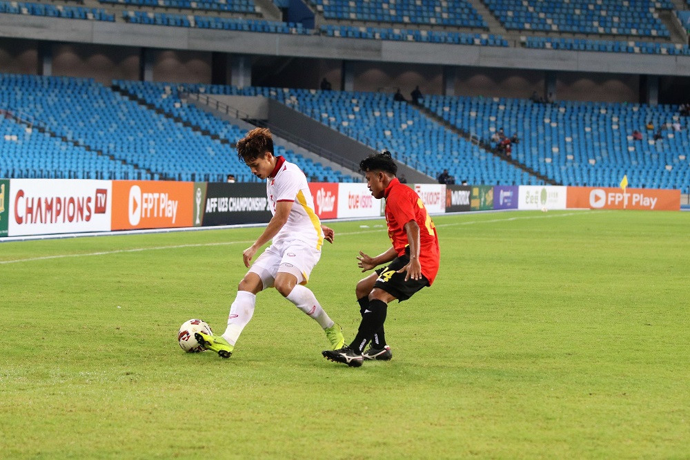 Thang U23 Dong Timor tren cham 11m, U23 Viet Nam thang tien chung ket-Hinh-6