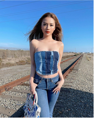 Nếu như hồi mới sang Mỹ, gái xinh 2k ăn mặc kín đáo, năng động hơn thì hiện tại Mai Diz lại chuộng phong cách gợi cảm.