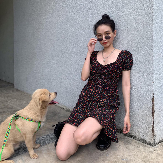 Sức hút của Minh Tâm cũng đến một phần từ gương mặt thanh tú, vóc dáng mi nhon mặc gì cũng "bao" đẹp.