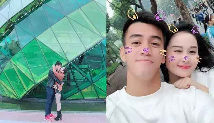 Thời gian bên nhau, cả 2 không ngần ngại dành cho đối phương những cử chỉ ân cần, lời nói ngọt ngào trên mạng xã hội. Những trận đấu của bạn trai cũ, Ngọc Quyên cũng có mặt để cổ vũ.