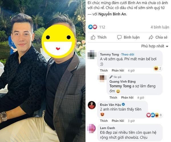 Song gây chú ý là caption nàng hậu đính kèm: "Em mình bảo: "Chị ơi thiết kế áo dài cưới cho em"". Ngọc Hân cũng không quên tag tên nam cầu thủ vào bài viết.