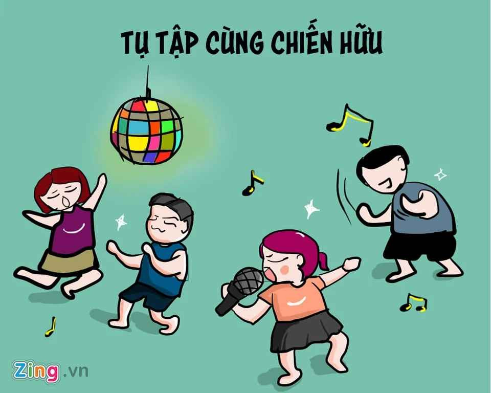 Đây cũng là dịp để tụ tập cùng đám bạn hàng ngày muốn gặp mà không có thời gian.
