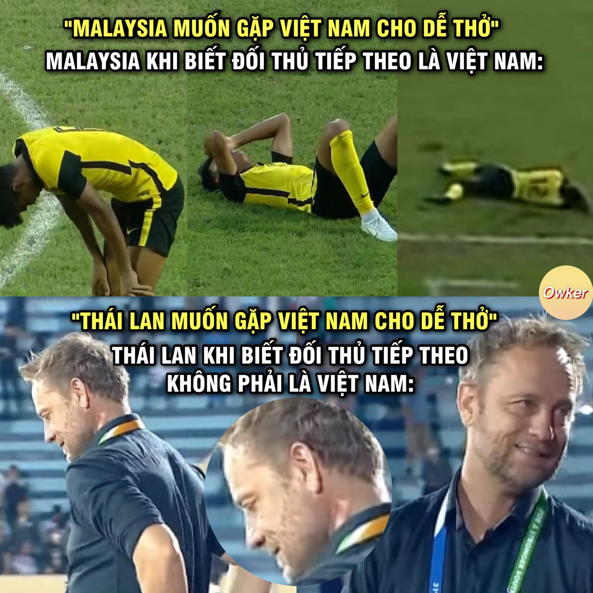 Màn trả lời cực chất khi biết mình phải gặp Việt Nam của HLV Thái Lan.