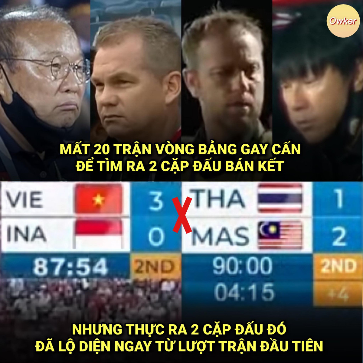Chuyện tâm linh không đùa được đâu khi ngay vòng đầu 2 cặp bán kết bóng đá nam SEA Games 31 đã được định đoạt.