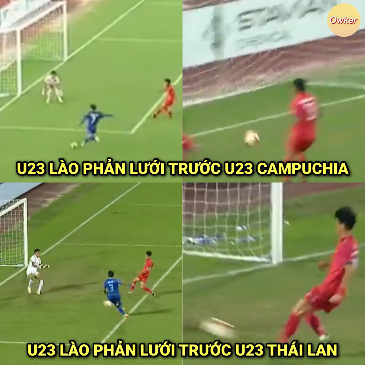 Ở trận đấu muộn, U23 Lào lại phản lưới và buộc U23 Thái Lan phải vươn lên và đưa vào tay HLV Polking ngồi đầu bảng để tránh U23 Việt Nam.