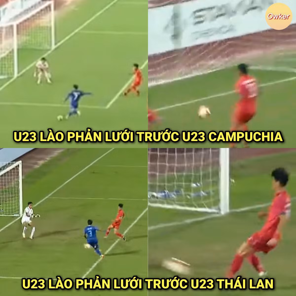 Ở trận đấu muộn, U23 Lào lại phản lưới và buộc U23 Thái Lan phải vươn lên và đưa vào tay HLV Polking ngồi đầu bảng để tránh U23 Việt Nam.