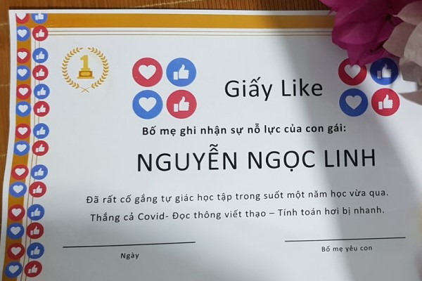 Giấy like từng làm mưa, làm gió trên MXH.