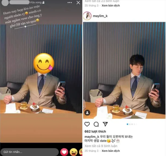 Đặc biệt là để thêm phần đáng tin, N.H thường chọn những ảnh che mặt từ nhiều tài khoản khác nhau và ghi cap bằng tiếng Việt cực kỳ nhập vai.