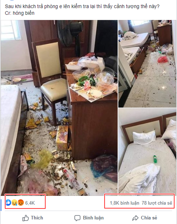 Mới đây, loạt ảnh được chủ nhà nghỉ đăng tải khiến dân mạng như bùng nổ bình luận và lượt tương tác.