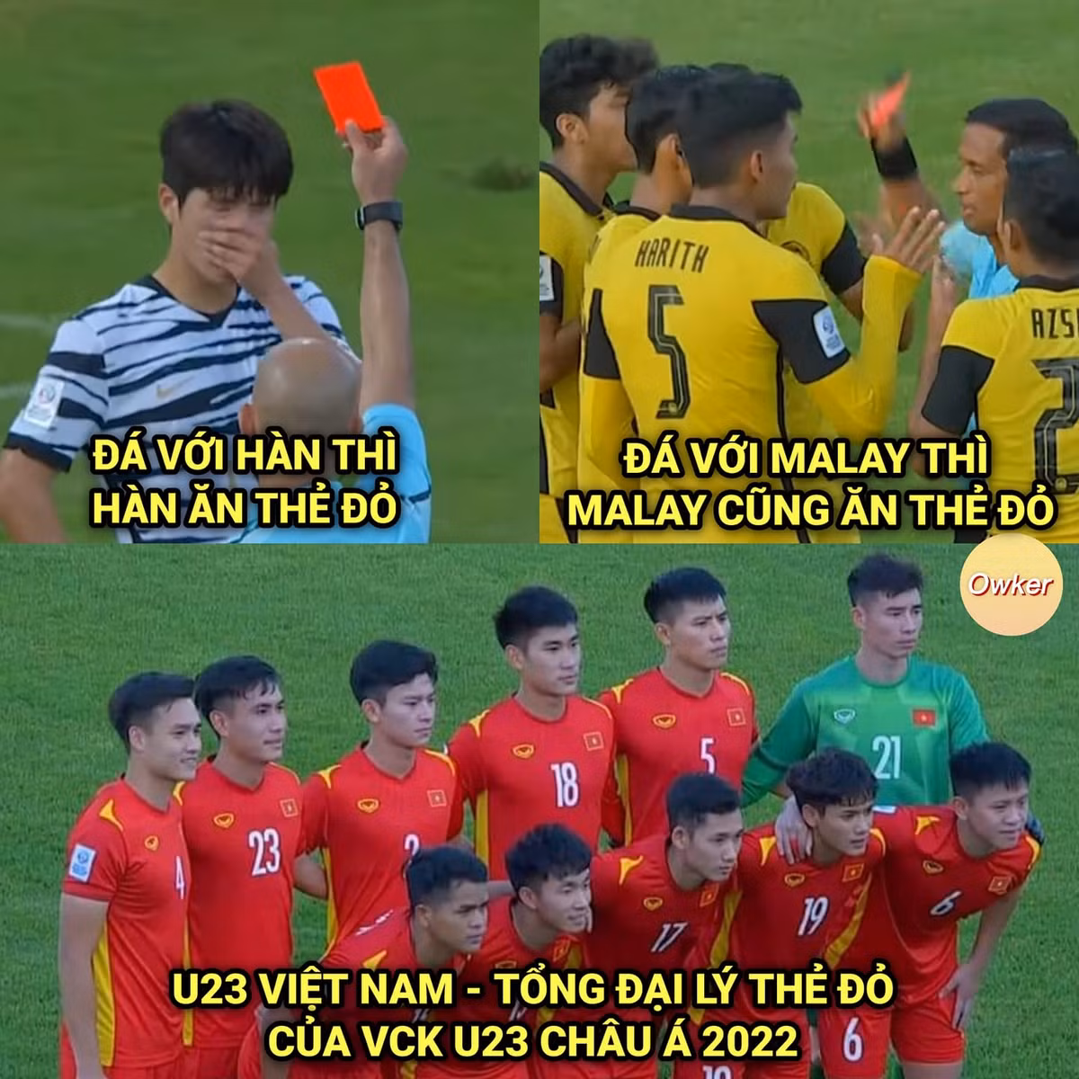 U23 Việt Nam chuẩn tổng đại lý thẻ đỏ cho các đối thủ tại VCK U23 châu Á 2022.