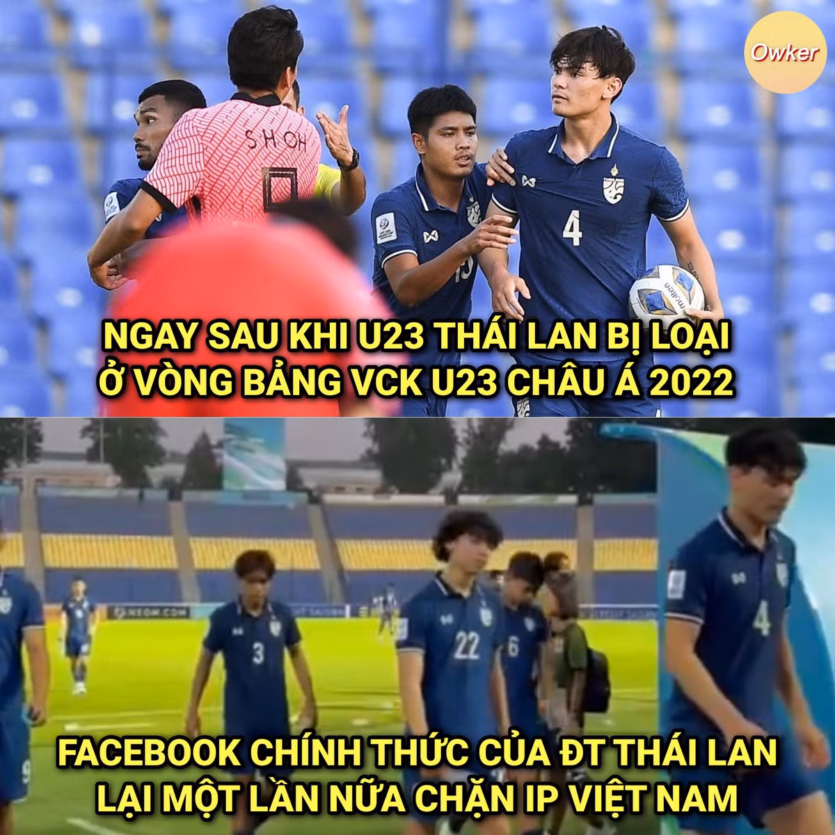 Sợ dân mạng Việt Nam vào cà khịa Facebook của Thái Lan vội chặn IP.