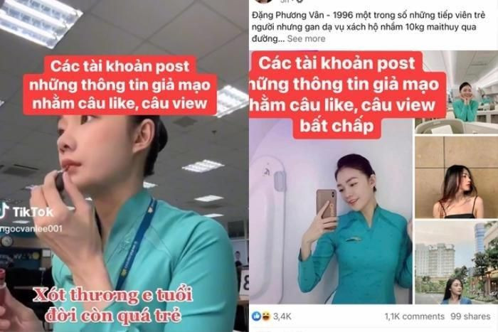Mới đây nhất, Dương Thu Thảo - tiếp viên hàng không Vietnam Airlines cũng cảm thấy bất ngờ đến sững sờ khi nhiều trang MXH đăng tải hình ảnh của cô, kèm thông tin thất thiệt để gán ghép vào vụ ồn ào của 4 tiếp viên hàng không những ngày qua.