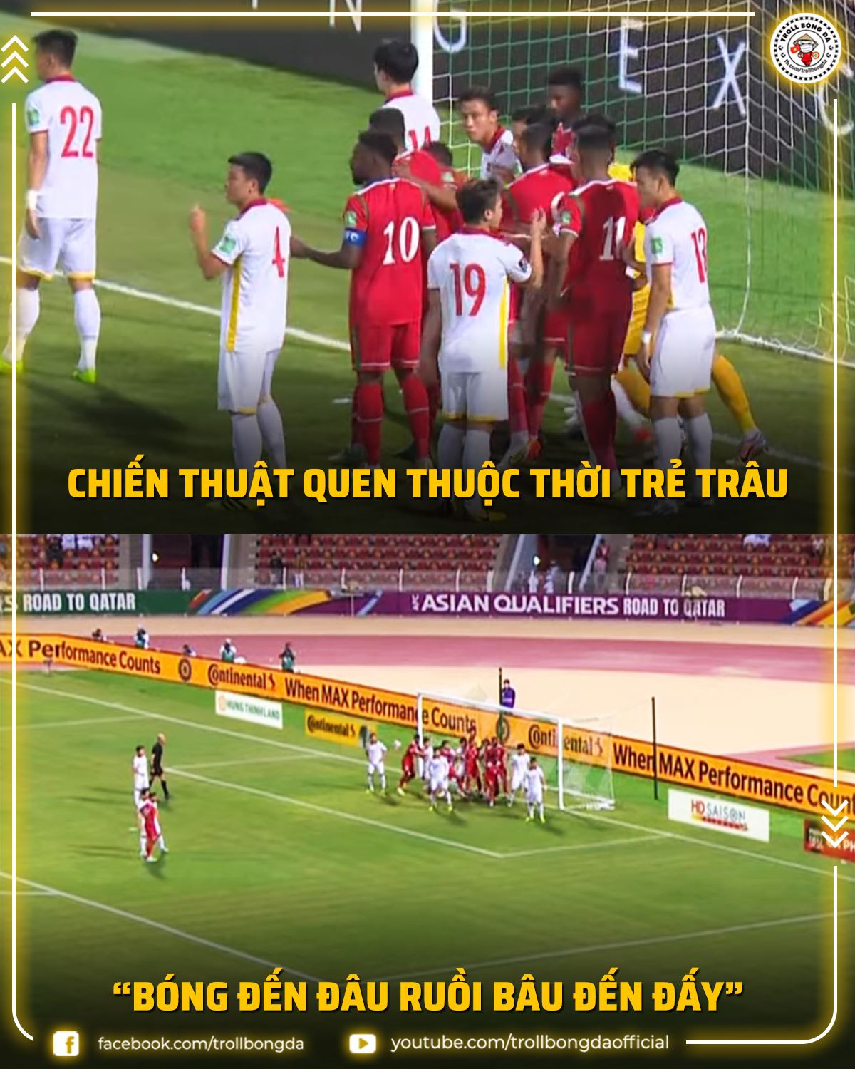 Theo ngôn ngữ của bóng đá thời trẻ trâu ở Việt Nam thì kiểu đá phạt góc của Oman như: "Bóng đến đâu ruồi bâu đến đấy".
