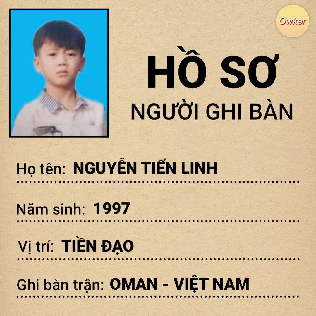 Tiến Linh một lần nữa được điền vào danh sách ghi bàn cho đội tuyển Việt Nam.