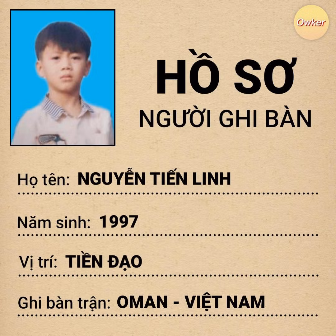 Tiến Linh một lần nữa được điền vào danh sách ghi bàn cho đội tuyển Việt Nam.