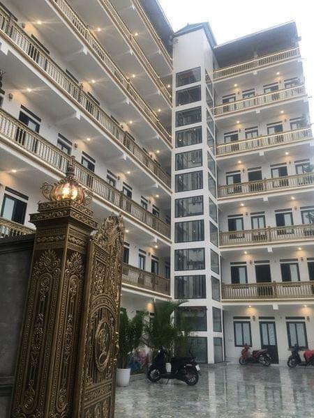 Toàn cảnh mặt trước của khu nhà trọ của gia đình ông Thiềng tại Bắc Giang.