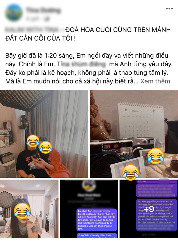 Những ngày qua, vụ việc " cô dâu siêu lừa" Bắc Giang có biệt danh Tina Duong nhận được sự quan tâm lớn của dư luận. Mới đây, nữ chính đăng tải dòng trạng thái sướt mướt nói về bạn trai tên K.L - người cuối cùng bị cho là nạn nhân của cô nàng.