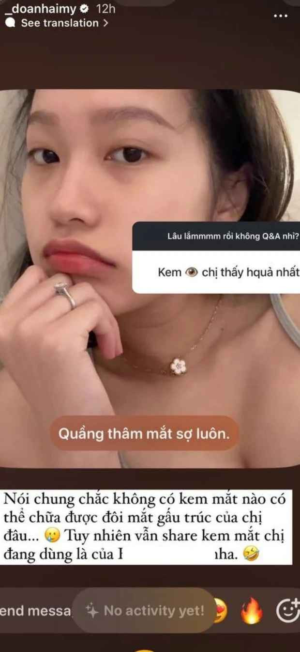 Trên trang cá nhân của mình, Doãn Hải My luôn lưu lại các sản phẩm mà cô nàng ưng ý, từ đồ gia dụng đến mỹ phẩm, quần áo, phụ kiện,... được cập nhật mỗi ngày. Kèm theo đó là chú thích về công dụng và một số review khi cô nàng sử dụng, kích thích những khách hàng tiềm năng trong hàng trăm nghìn người theo dõi.