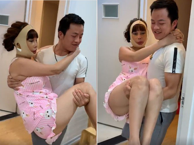 Rõ ràng, hành động khoe khoang quá đà chuyện tình cảm của cặp đôi Thu Sao và Hoa Cương trở thành tâm điểm ném đá của dư luận, bởi cô dâu đến từ Cao Bằng quá nhiều tuổi rồi.