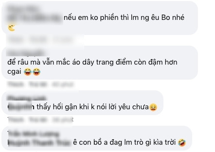 Nhiều ý kiến cũng cho rằng râu của Đức Bo có phần "giả trân" khi mọc rất đều hai bên và phần nhân trung cũng được cắt tỉa gọn gàng.