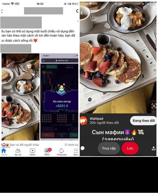 Một bữa ăn của hot girl tài chính bị bóc mẽ chỉ là hàng "chôm chỉa" trên Facebook của người khác.