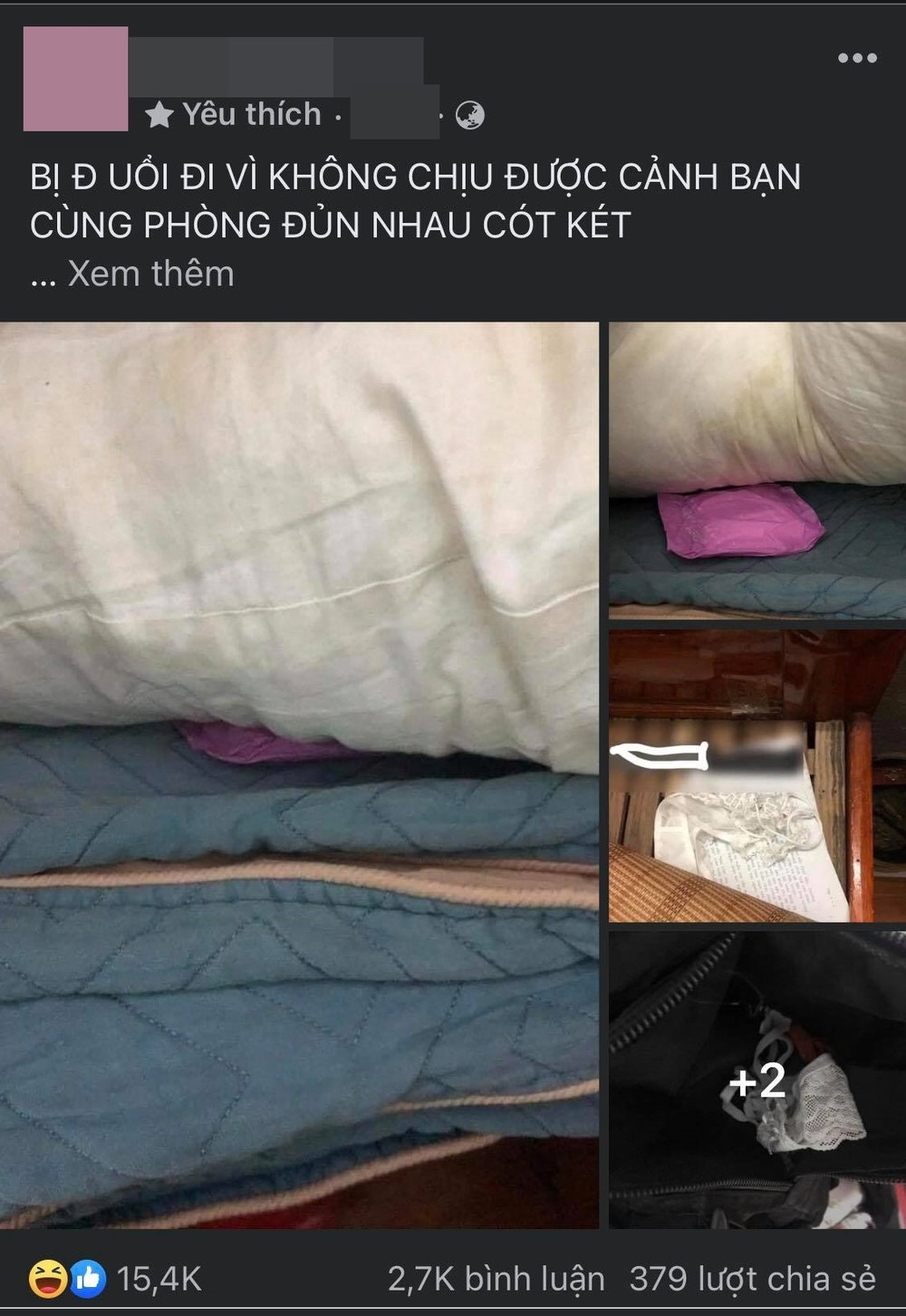 Câu chuyện về bạn cùng phòng trọ luôn khiến người trong cuộc phải “dở khóc dở cười”, điển hình như “tâm thư” của nam thanh niên dưới đây. Do ở cùng phòng với một kẻ khá đào hoa, một lúc có tới 2 cô bạn gái, nam thanh niên đã phải “ngậm đắng nuốt cay”, chứng kiến không ít lần "thậm thụt" vô duyên từ cậu ta.