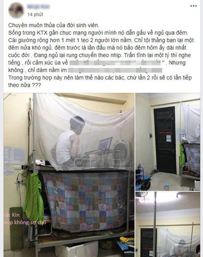 Câu chuyện dẫn bạn gái về phòng không chỉ xuất hiện ở những nhà trọ tư nhân mà còn từng diễn ra ngay cả trong những khu kí túc xá thuộc sự quản lý của các trường Đại học.