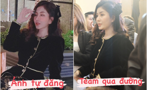 Hot girl Võ Ngọc Trân đã lọt vào ống kính của team qua đường và khoảnh khắc này liền được dân mạng đem so với ảnh cô đăng tải lên trang cá nhân.