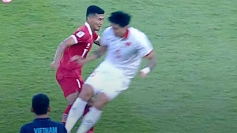 May mắn là sau thời gian hội ý với trợ lý của mình, trọng tài chính chỉ nhắc nhở hậu vệ Việt Nam và cho Indonesia được hưởng một quả phạt.
