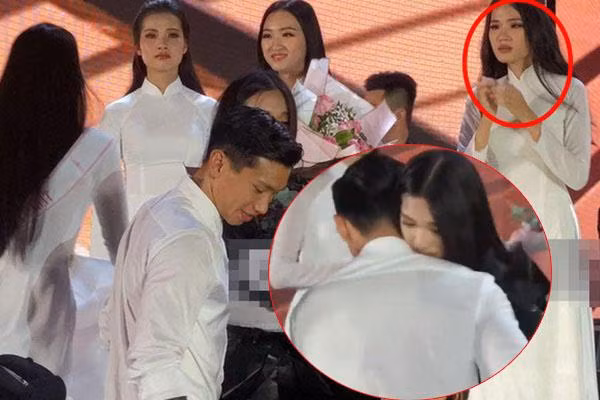 Ngoài việc liên tục xuất hiện cùng nhau trong đám cưới các cầu thủ nổi tiếng, Đoàn Văn Hậu và Doãn Hải My còn lộ ảnh tình tứ bên nửa kia.