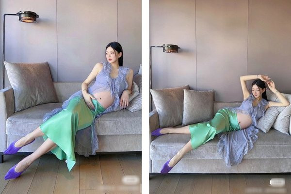 Hình ảnh mẹ bầu với loạt váy áo ấn tượng khiến nhiều người trầm trồ bởi dù đang bụng bầu “vượt mặt” nhưng chị vẫn có thể tạo dáng hoàn hảo, hóa thân thành một mỹ nhân cực kỳ sành điệu.