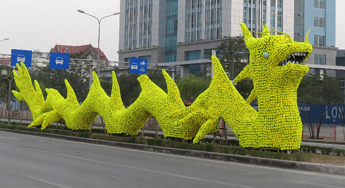 Năm 2017, linh vật rồng mang tên Pikalong tại Hải Phòng từng gây bão trên MXH.