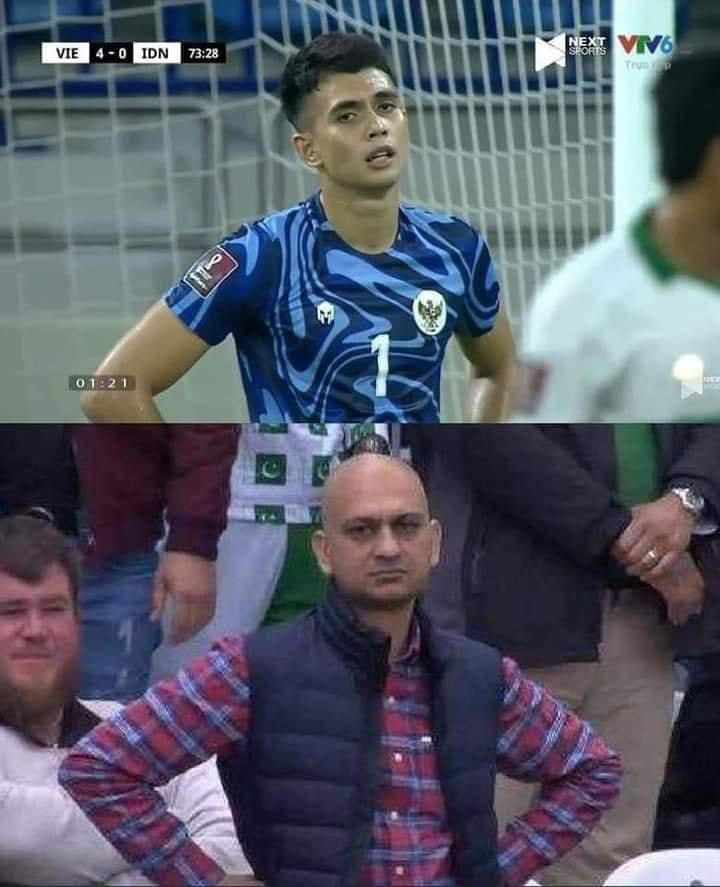 Chắc hẳn nhiều người còn nhớ biểu cảm của thủ môn Indonesia khi để thua tan nát trước đội tuyển Việt Nam.