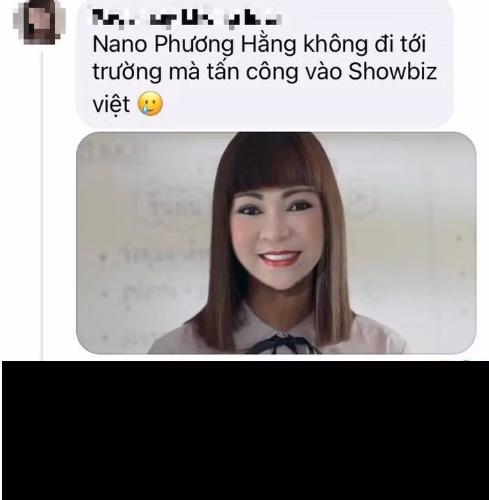 Nếu là một người bình thường, chắc chắn khi thấy ảnh mình bị chế xấu xí thế này hẳn phải tức trong bụng lắm, riêng với bà Phương Hằng lại có một tuyên bố vô cùng đanh thép: Tui đã lắm quý vị ơi, đến nỗi họ không cam tâm nhìn nhận tôi đẹp!