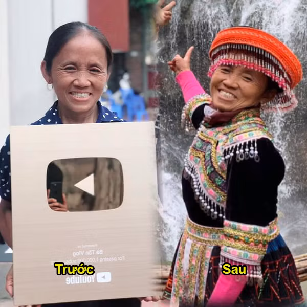 Tuy nhiên, nhiều người lại quan tâm hơn đến gương mặt của bà Tân hậu chỉnh sửa.