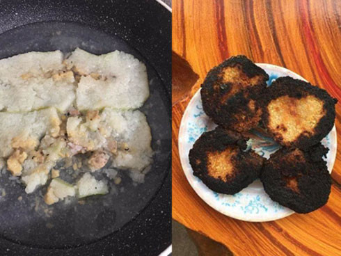 Cụ thể, trên trang cá nhân của mình, bên cạnh các bước làm rất thuần thục được ghi lại bằng ảnh thì L.T có viết: "Món này thì hot mấy năm nay rồi nên nay rảnh, em cũng muốn mang ra thực hành để khoe với bố mẹ. Tiếc là nay nhà không có khách .. chứ không thì bố mẹ em được mát mặt cùng. Kết quả... hơn cả mong đợi các bác ạ".