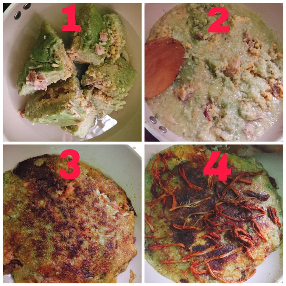 Sau 1 khoảng thời gian đủ lâu để chờ đợi, cuối cùng thành quả là chiếc bánh cháy khét, hỗn độn. Nhìn cái mớ bánh chưng này, có lẽ chẳng ai đủ can đảm để có thể ăn.