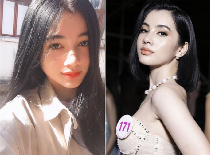 Ngoài việc dự thi với mái tóc ngắn, Nguyễn Thị Cẩm Đan cũng thay đổi ít nhiều so với lúc còn đi học.