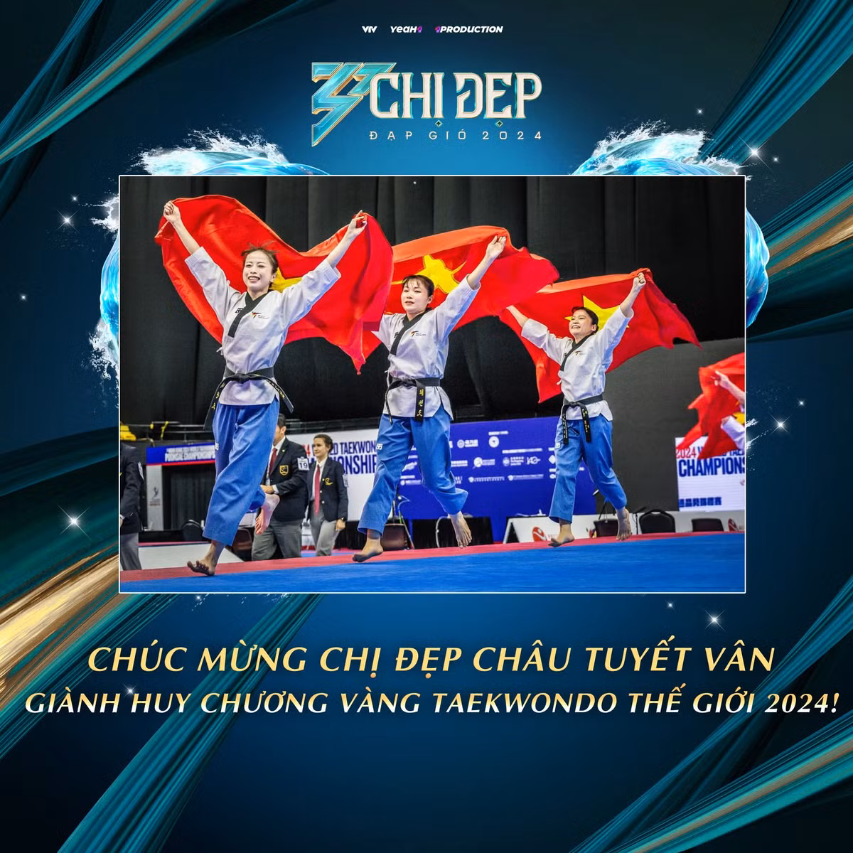 Ngay sau khi nhận được thông tin, trên trang fanpage của chương trình "Chị đẹp đạp gió 2024" đã có bài viết chúc mừng "chị đẹp" Châu Tuyết Vân với thành tích sáng chói này.