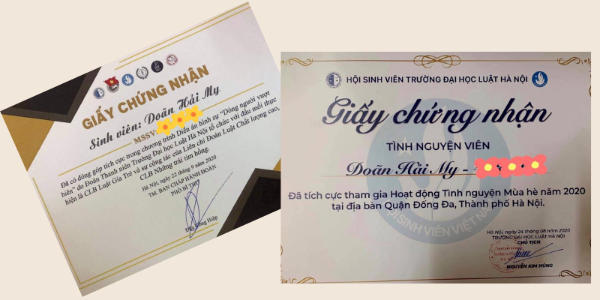 Thành tích của môn Văn của Hải My được thể hiện rõ rệt qua điểm thi THPT Quốc gia môn Văn. Cô nàng đạt mức khá cao, 8,25 điểm.