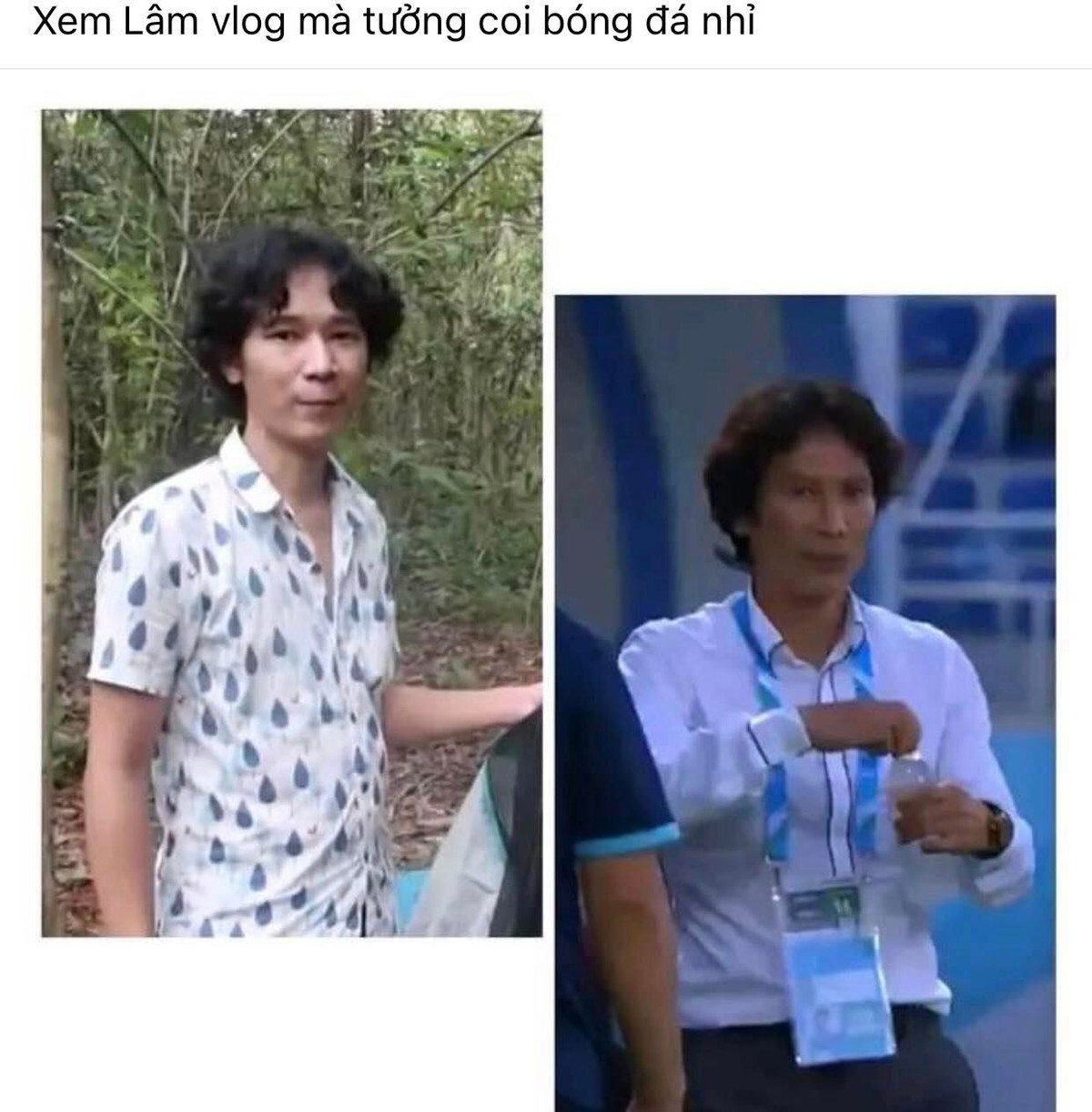 “Ngày đi quay Vlog, làm YouTube, tối về huấn luyện cho các cầu thủ U23 Việt Nam”, một trang giải trí có 3 triệu lượt theo dõi hài hước ví von.