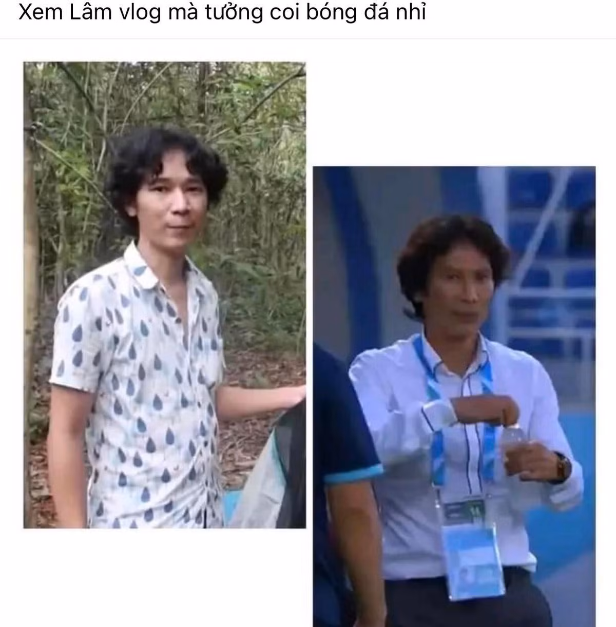 “Ngày đi quay Vlog, làm YouTube, tối về huấn luyện cho các cầu thủ U23 Việt Nam”, một trang giải trí có 3 triệu lượt theo dõi hài hước ví von.