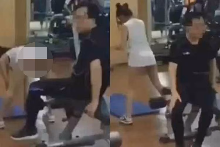 Vì diện chiếc áo giấu quần mà cô nàng này đi tập gym lại để lộ phần nhạy cảm.