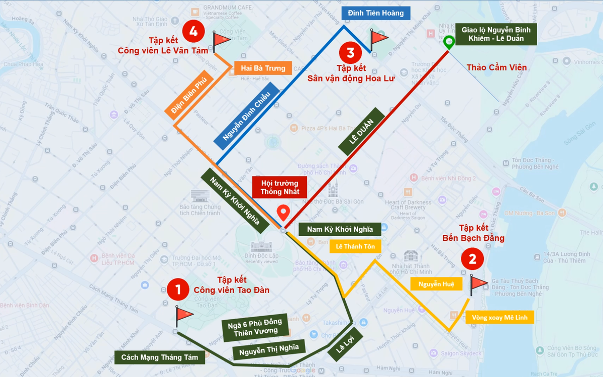 Goi y dia diem ly tuong xem dieu binh, dieu hanh ngay 30/4