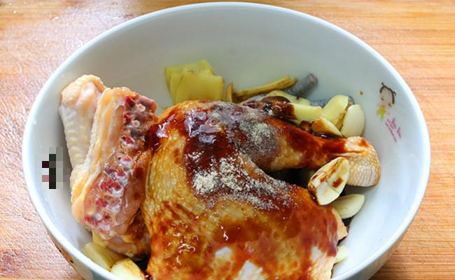 Luoc ga trong noi com dien, khong can nuoc, thit van thom ngon-Hinh-5