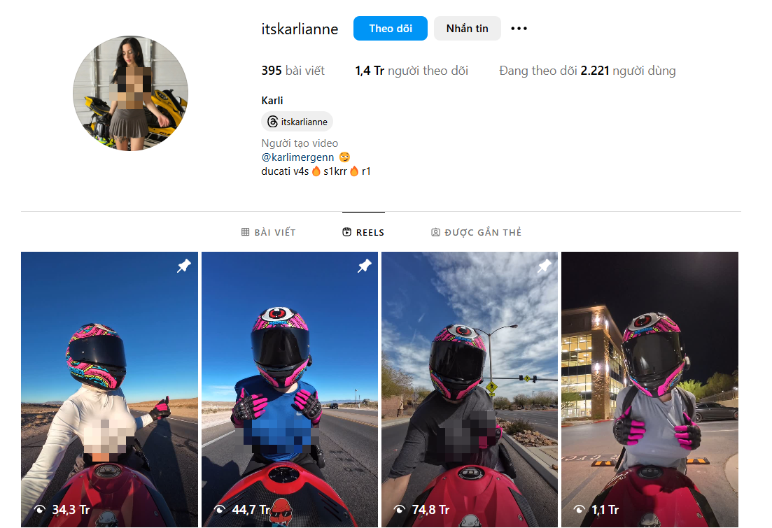 Nu quai xe gay phan no khi dang tai video vua nhay cam