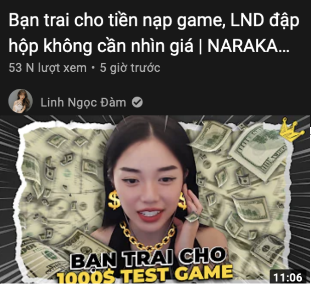 Tuy nhiên, trong buổi livestream mới nhất, nữ streamer Linh Ngọc Đàm khiến các fan bất ngờ khi úp mở thông báo về người yêu mới. Trước khi vào game, nữ streamer giới thiệu sẽ mang đến 1 tin vui và 1 tin buồn cho khán giả.